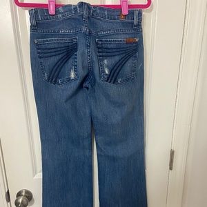 7 for All Man Kind Dojo Flare Jeans